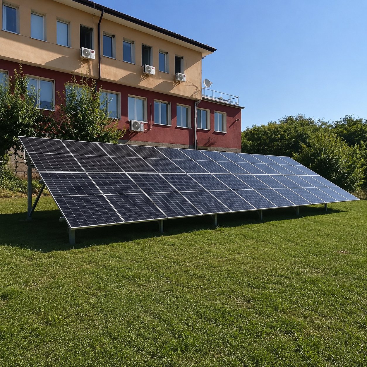 Соларна система 10,9 kWp — Наземна фотоволтаична система, село Върбово, Видин (снимка 1)
