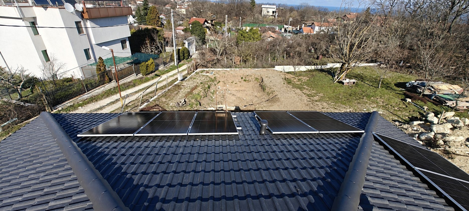 Solar system 10.4 kWp — Hybrid Photovoltaic System with a Battery for a Single-Family Home, Manastirski Rid area, Varna (photo 3)