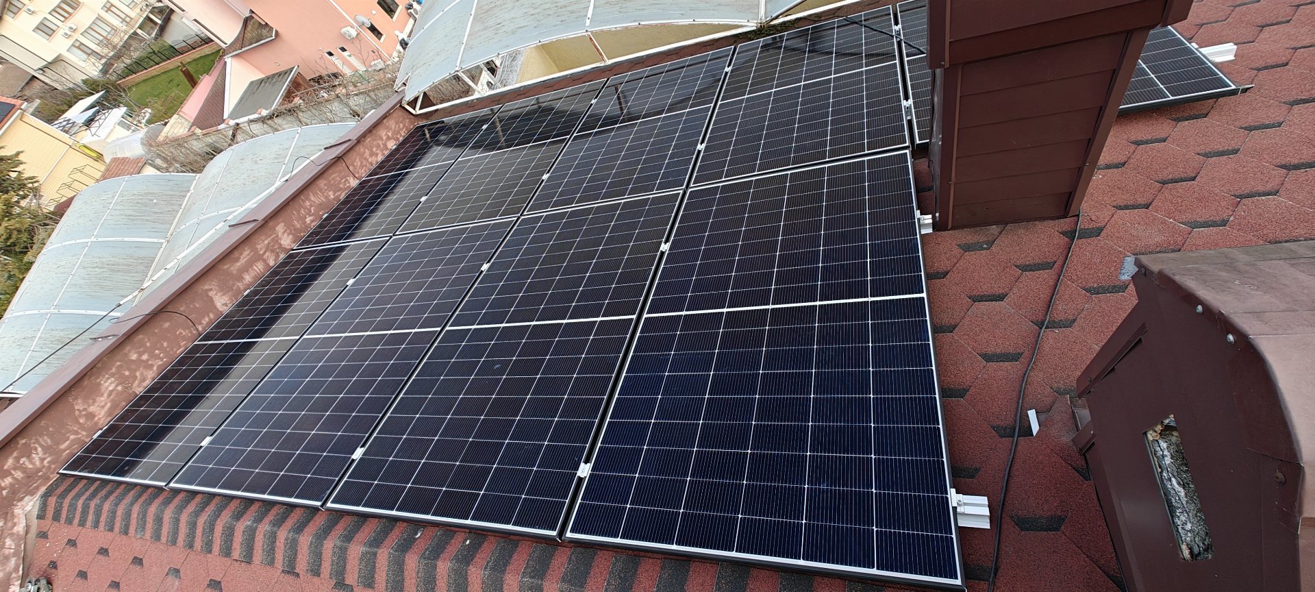 Соларна система 15,5 kWp — Покривна фотоволтаична система, местност Траката, Варна (снимка 2)